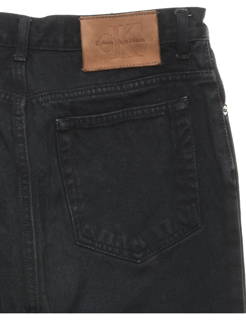 Calvin Klein High Waist Black Tapered Jeans - W27 L33