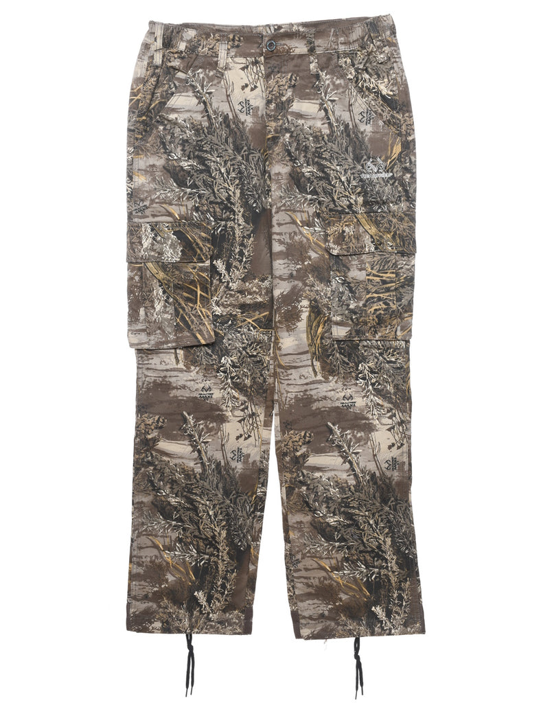 Camouflage Print Cargo Trousers - W30 L31