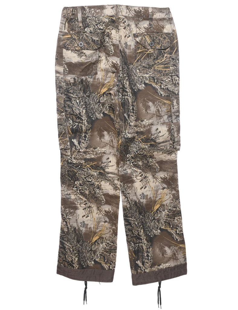 Camouflage Print Cargo Trousers - W30 L31