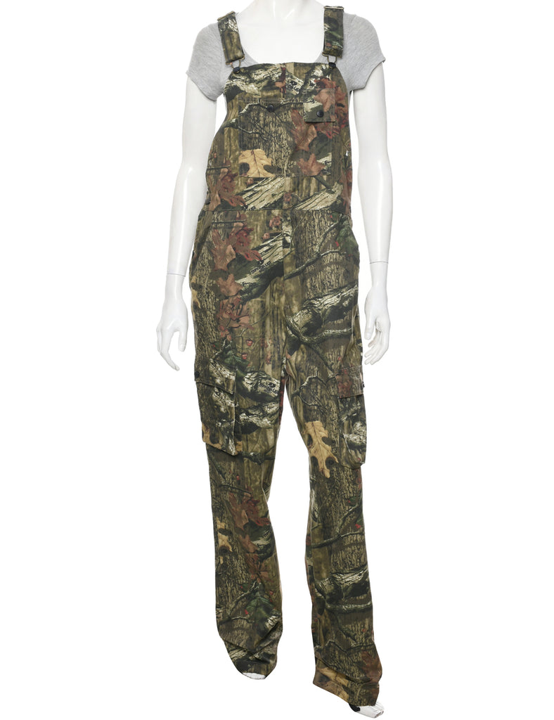 Camouflage Print Dungarees - W37 L32