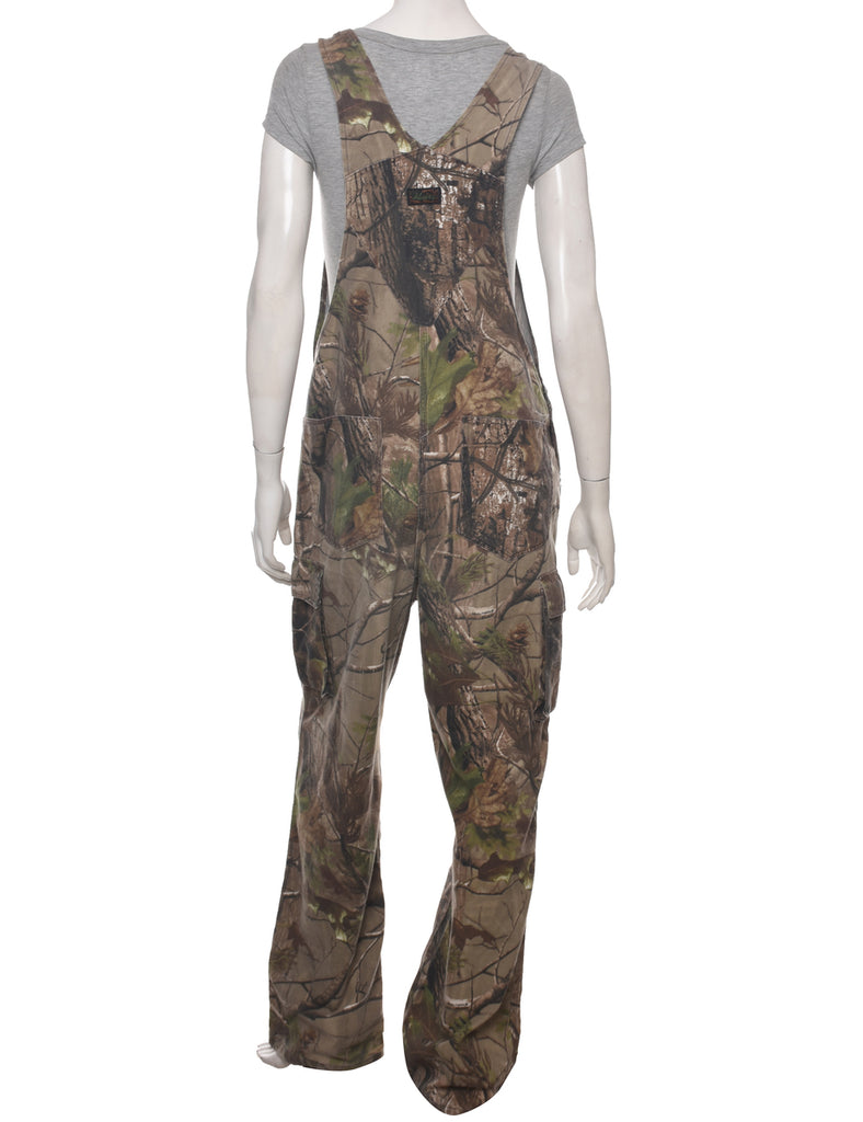 Camouflage Print Dungarees - W37 L30