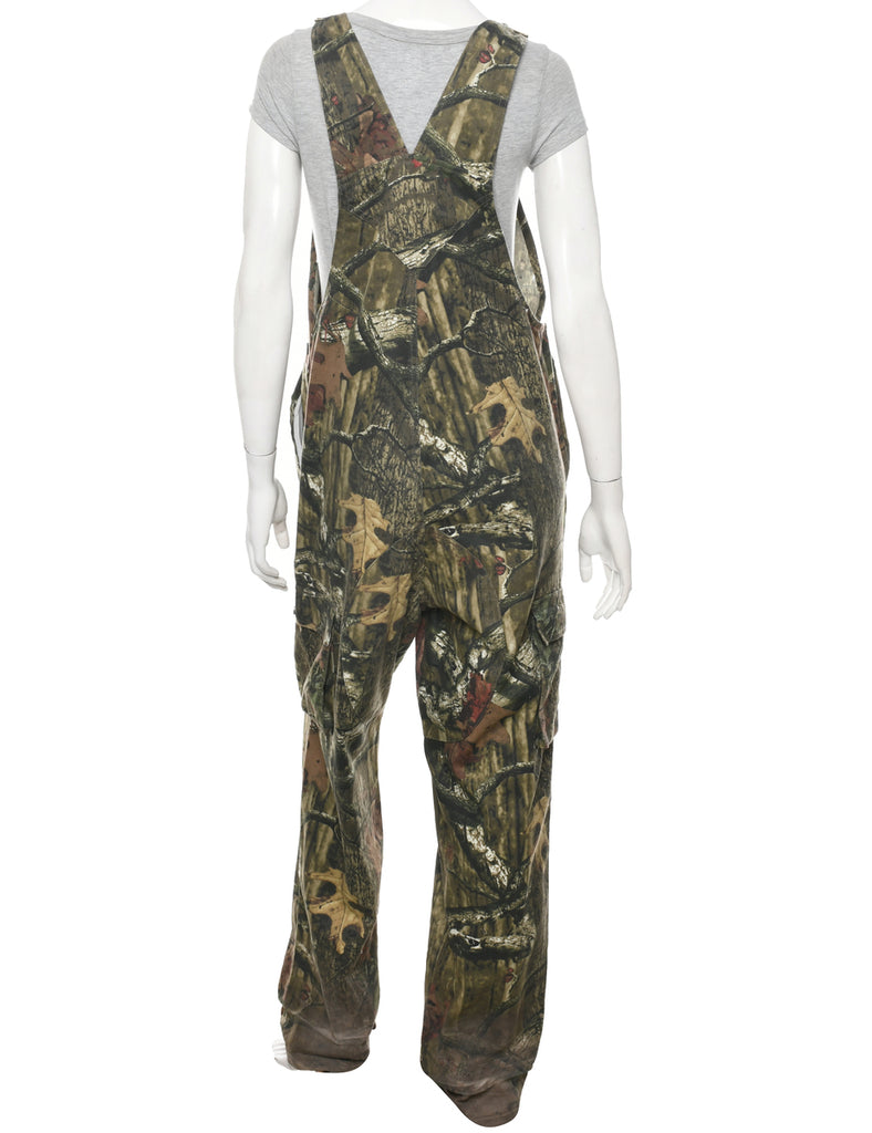 Camouflage Print Dungarees - W37 L32