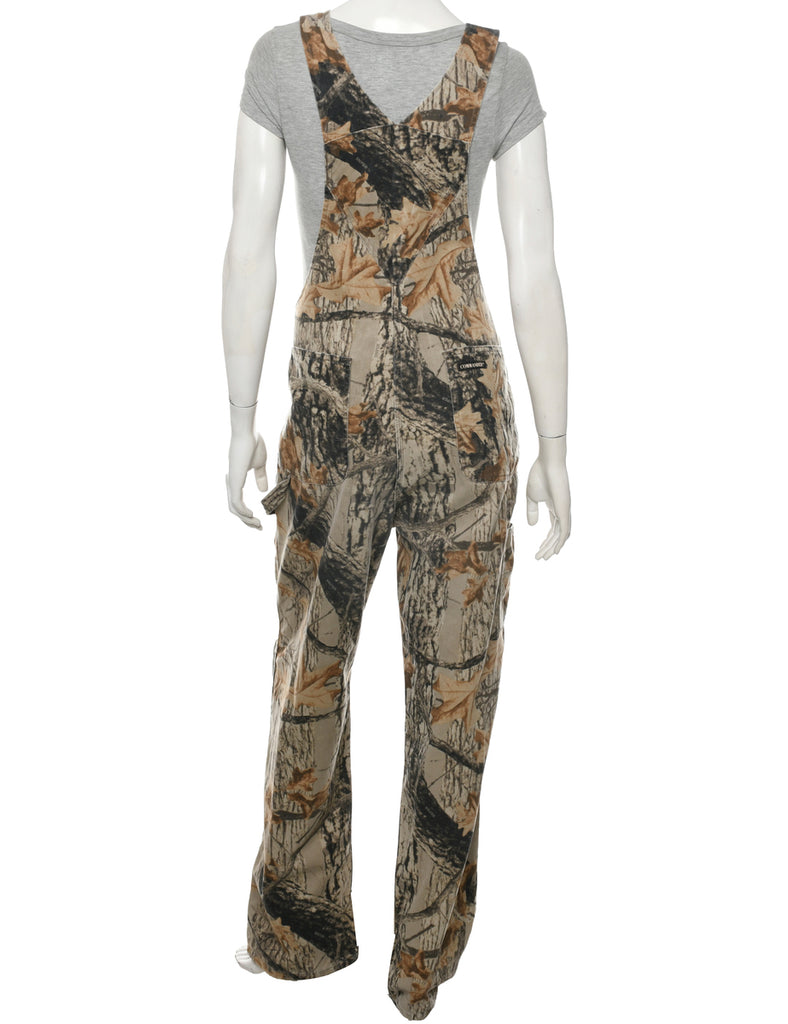 Camouflage Print Dungarees - W39 L31