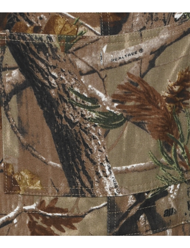 Camouflage Print Dungarees - W36 L30