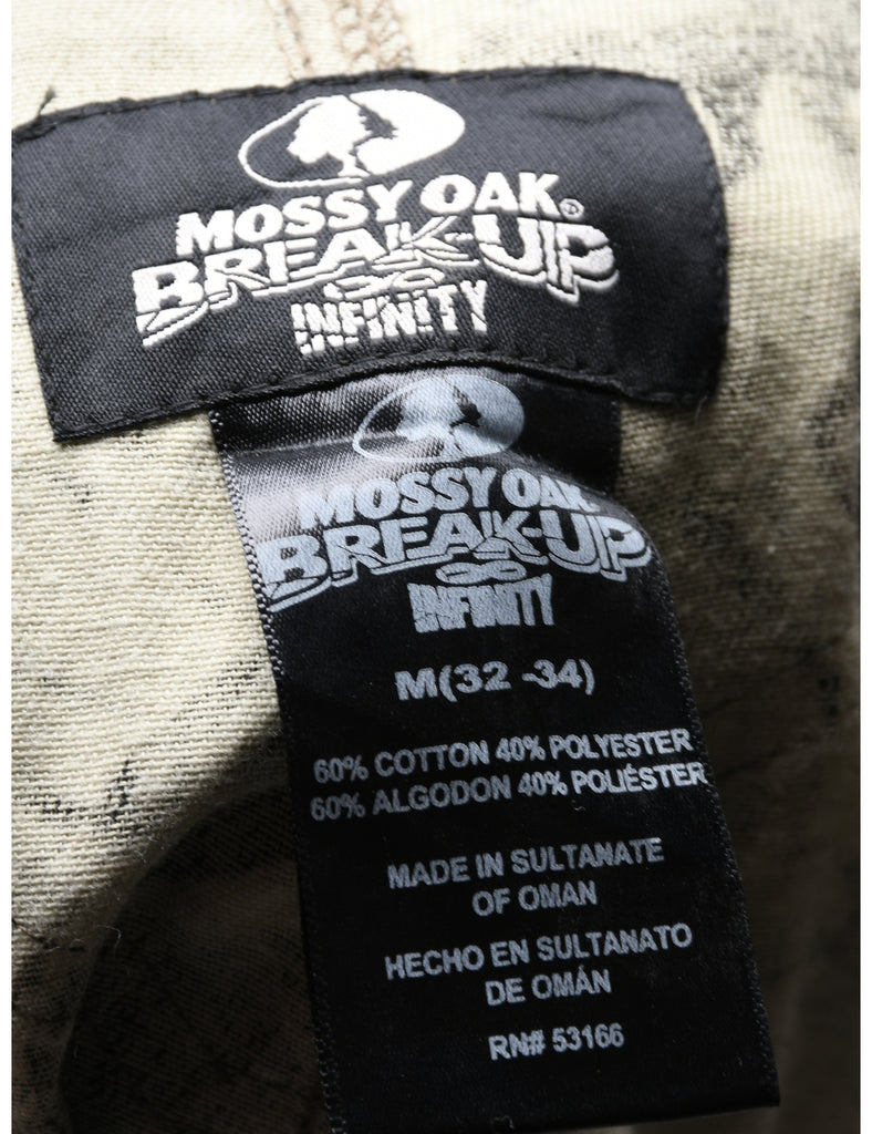 Camouflage Print Dungarees - W37 L32