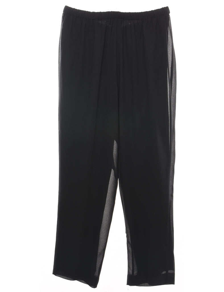 Casual Black Trousers - W34 L29