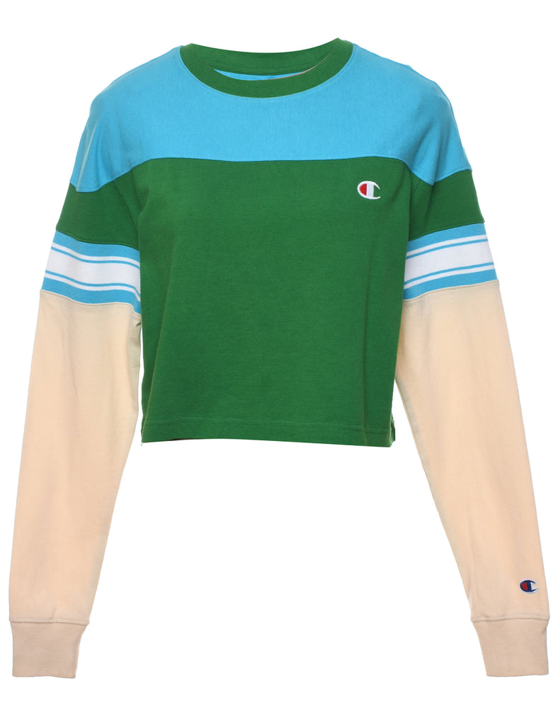 Champion Cropped Multi-Colour Printed T-shirt - XS