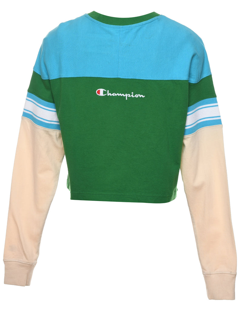 Champion Cropped Multi-Colour Printed T-shirt - XS