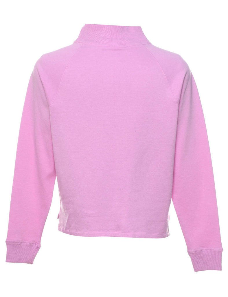 Champion Plain Lilac High-Neck Sweatshirt - S
