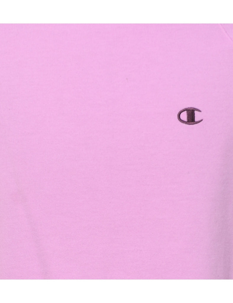 Champion Plain Lilac High-Neck Sweatshirt - S