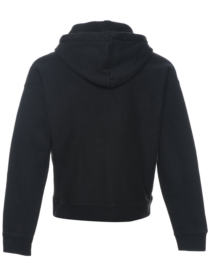 Champion Reverse Weave Black Hooded Sweatshirt - M