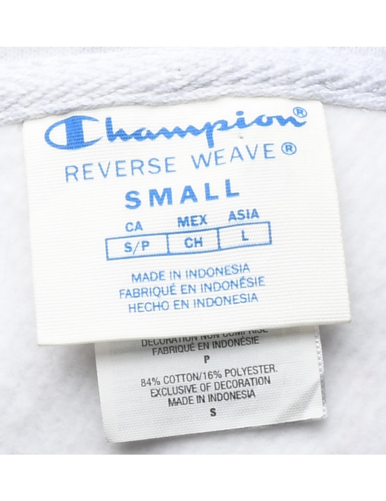 Champion Reverse Weave Cropped & Printed Hoodie - S