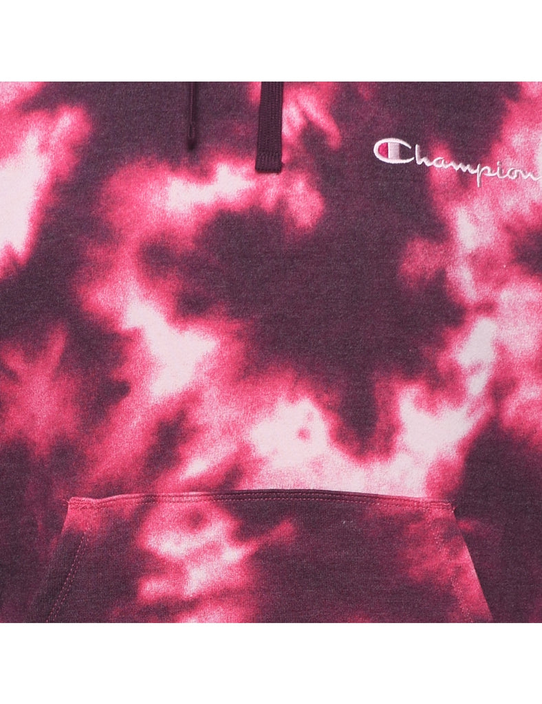 Champion Tie-Dyed Hoodie - L