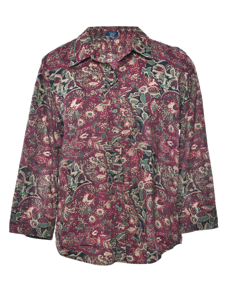 Chaps Floral Shirt - XL