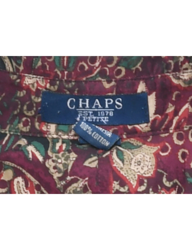 Chaps Floral Shirt - XL