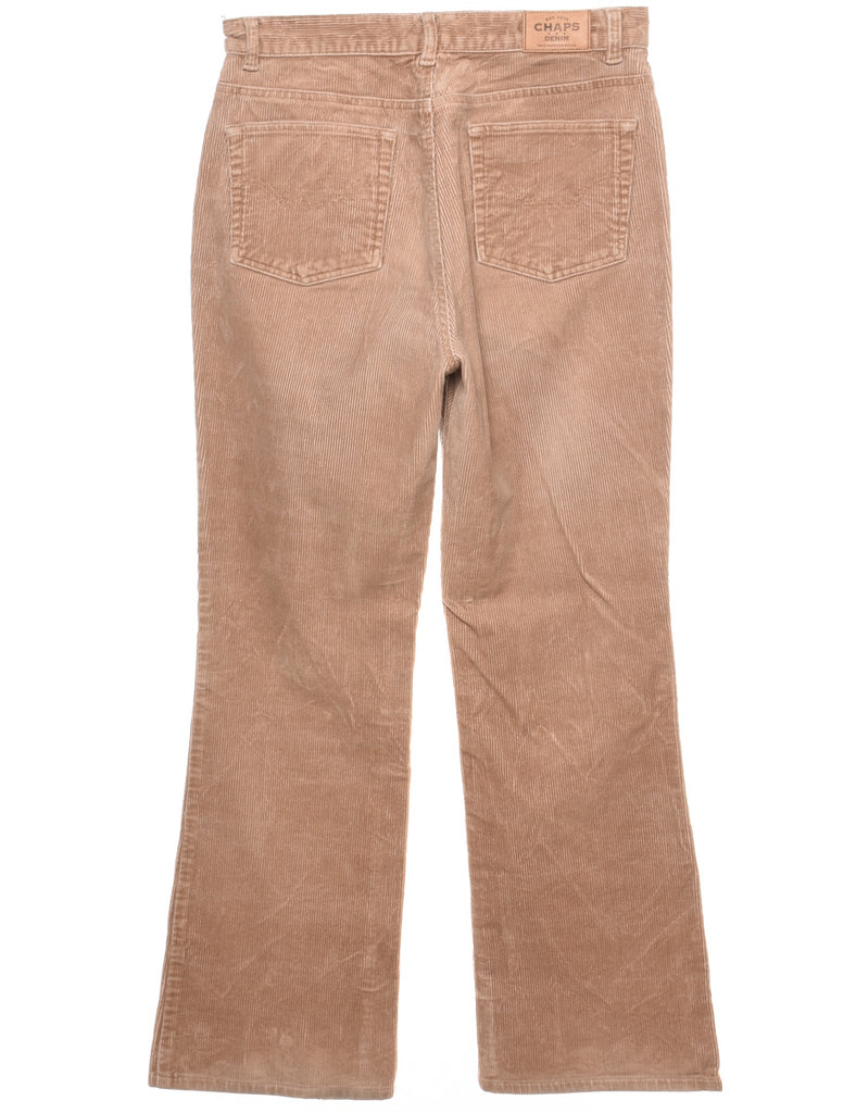 Chaps Light Brown Corduroy Trousers - W30 L29