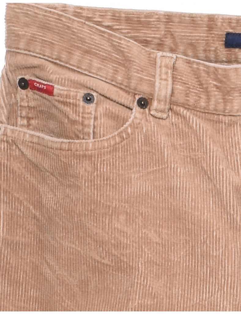 Chaps Light Brown Corduroy Trousers - W30 L29