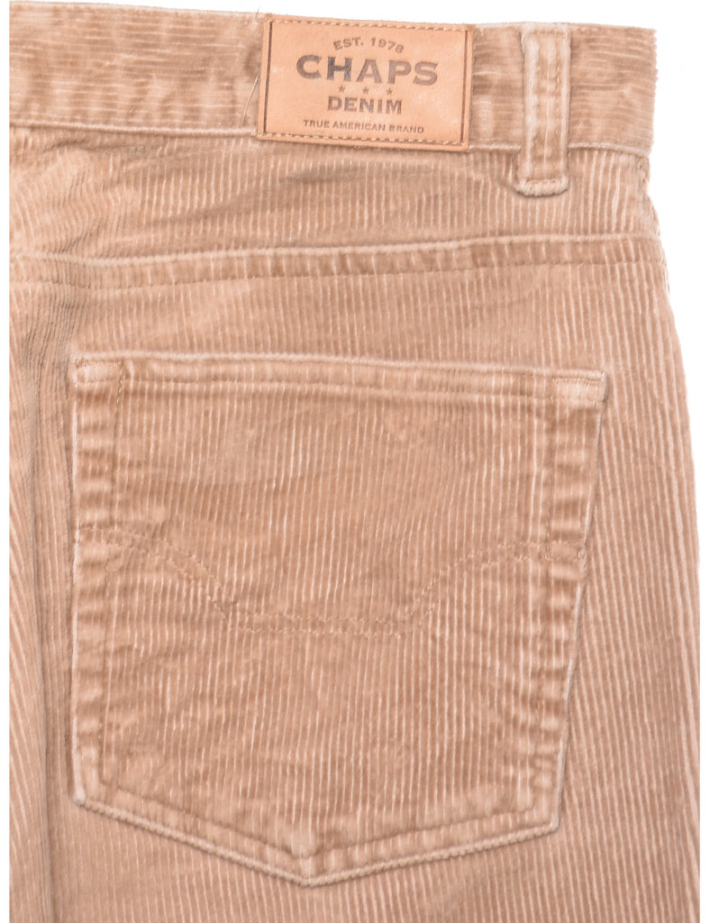 Chaps Light Brown Corduroy Trousers - W30 L29