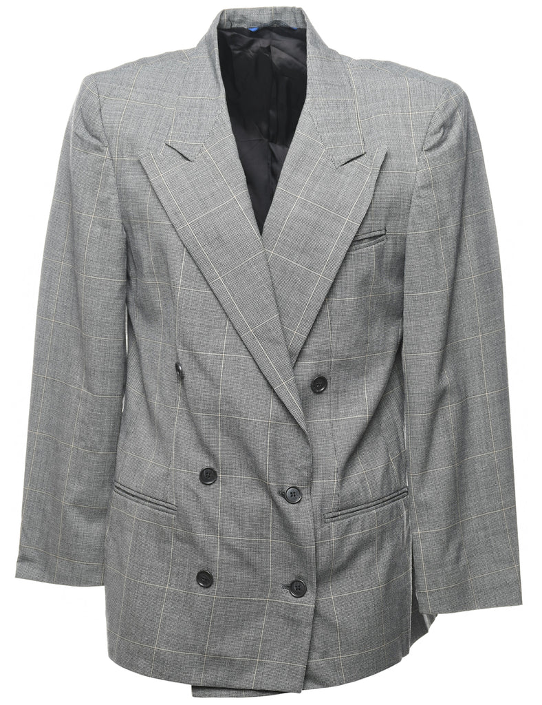 Checked Blazer - L