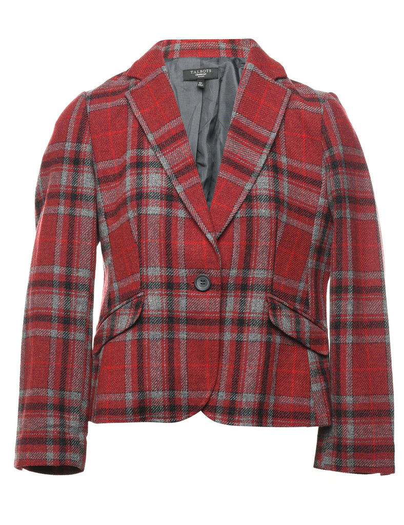 Checked Blazer - M