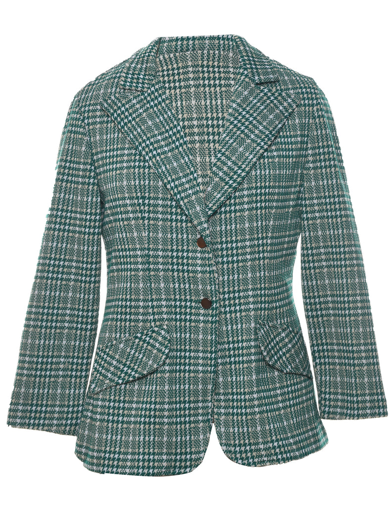 Checked Blazer - L