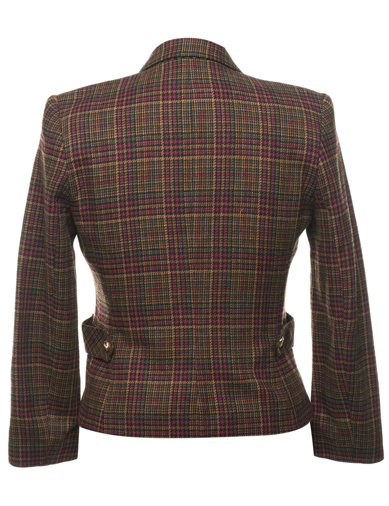Checked Blazer - M