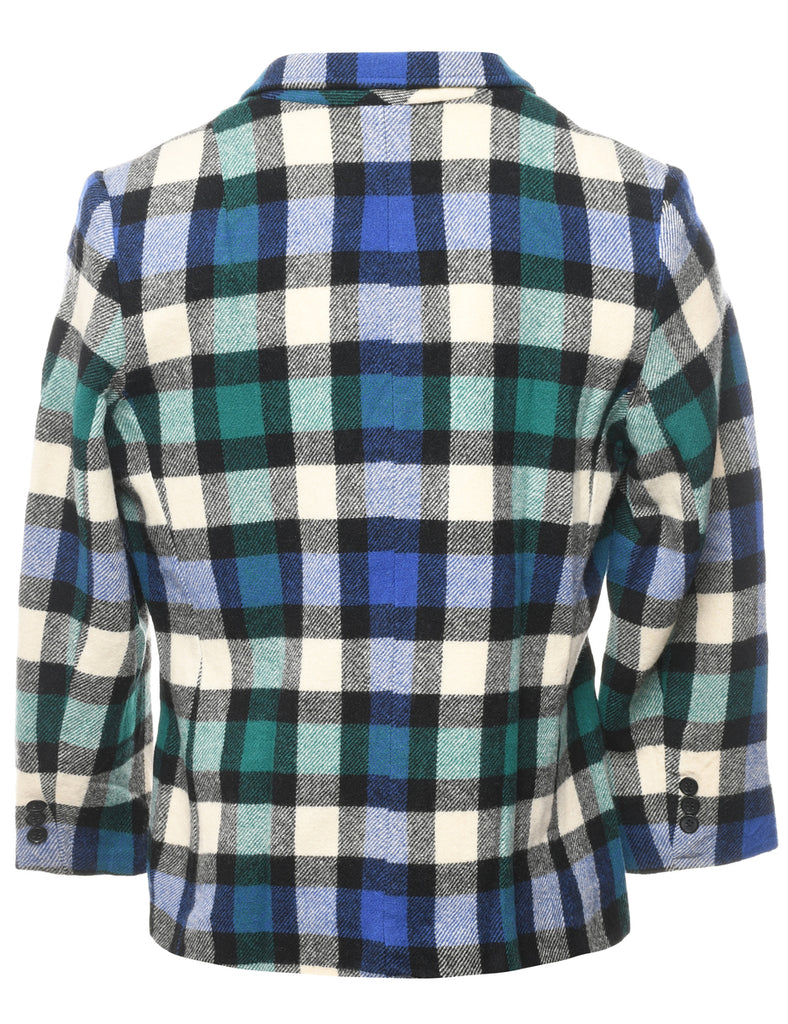 Checked Blazer - M