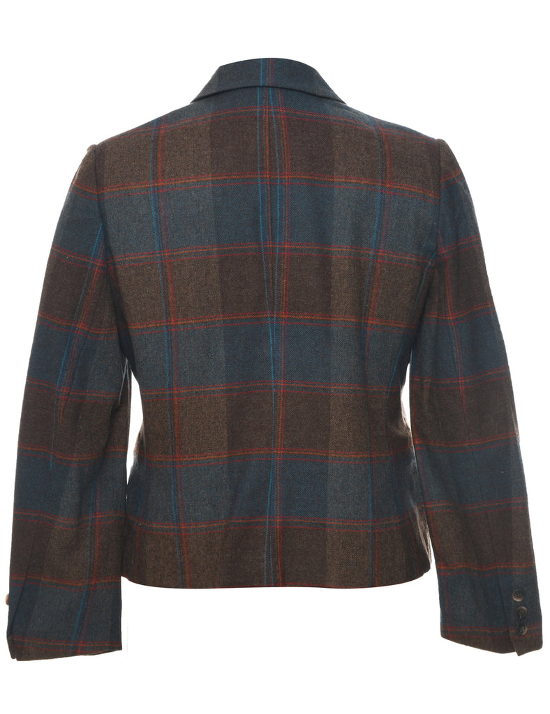 Checked Blazer - L