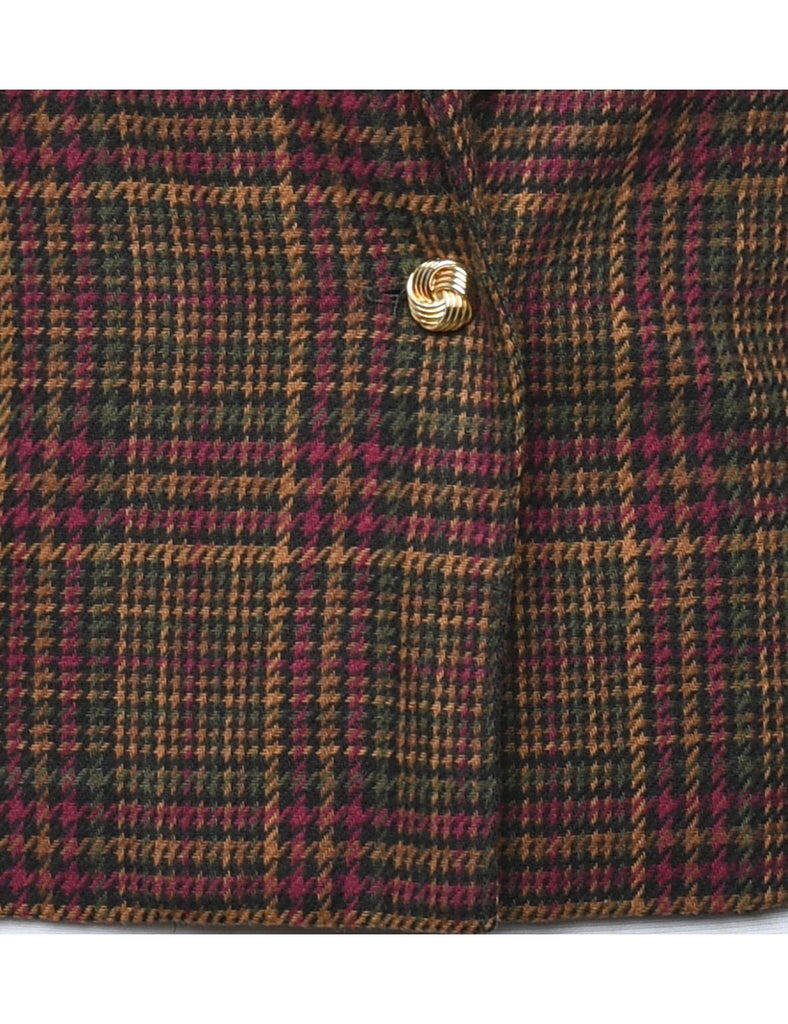 Checked Blazer - M