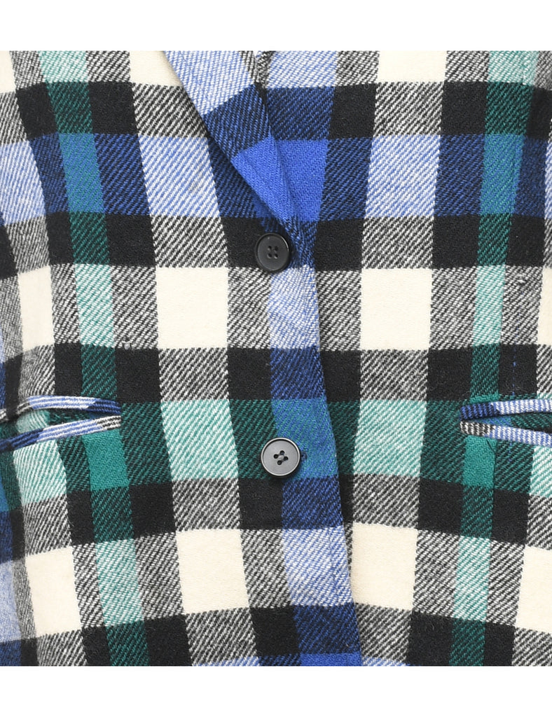 Checked Blazer - M