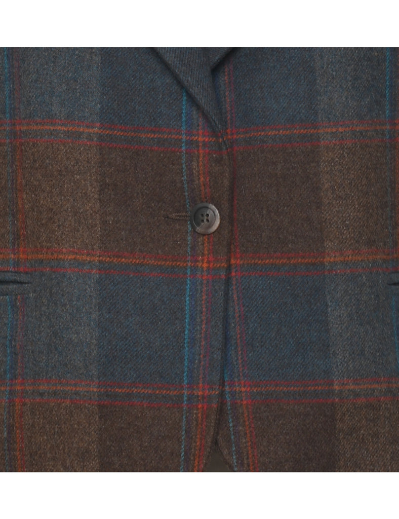 Checked Blazer - L