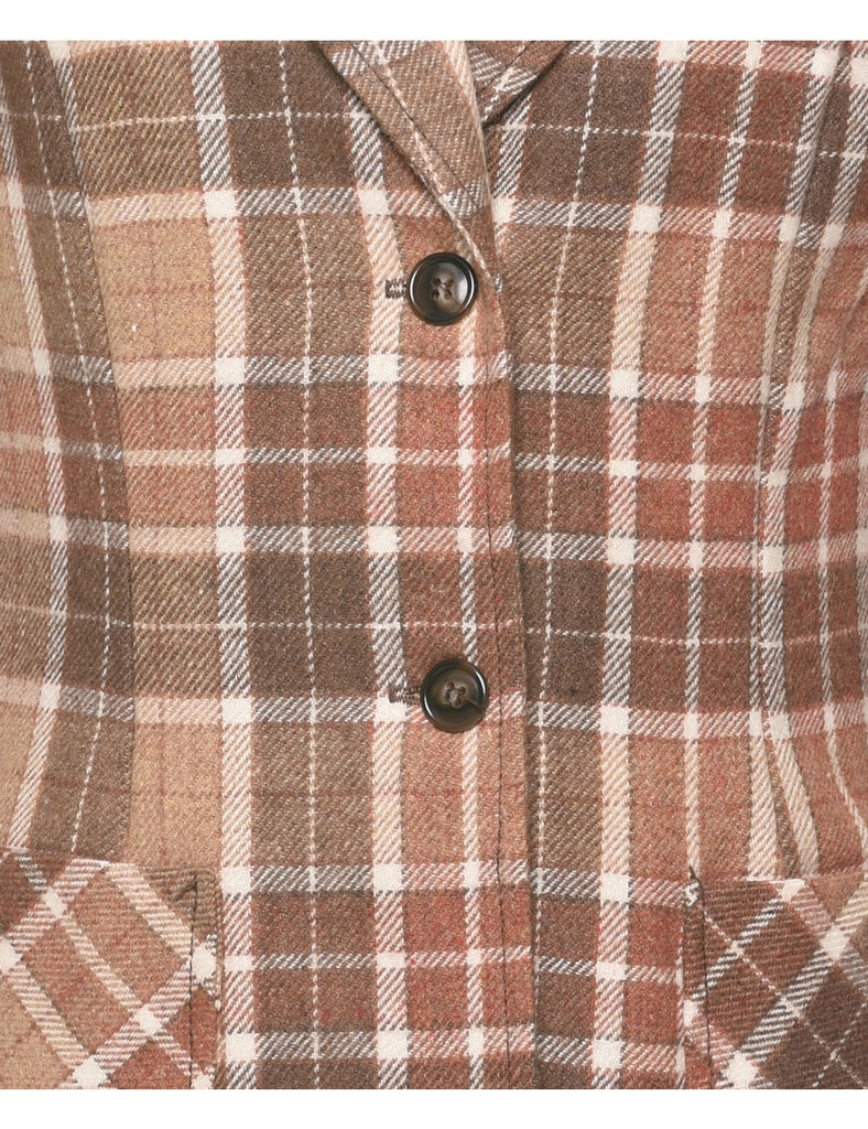 Checked Blazer - M