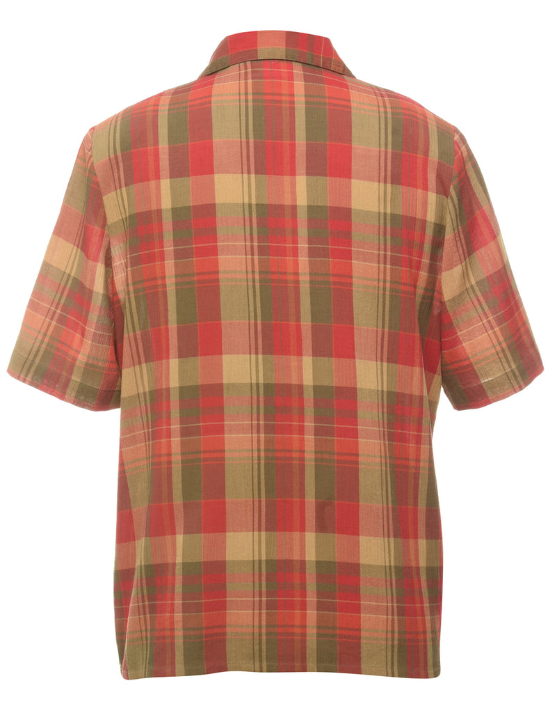 Checked Blouse - L