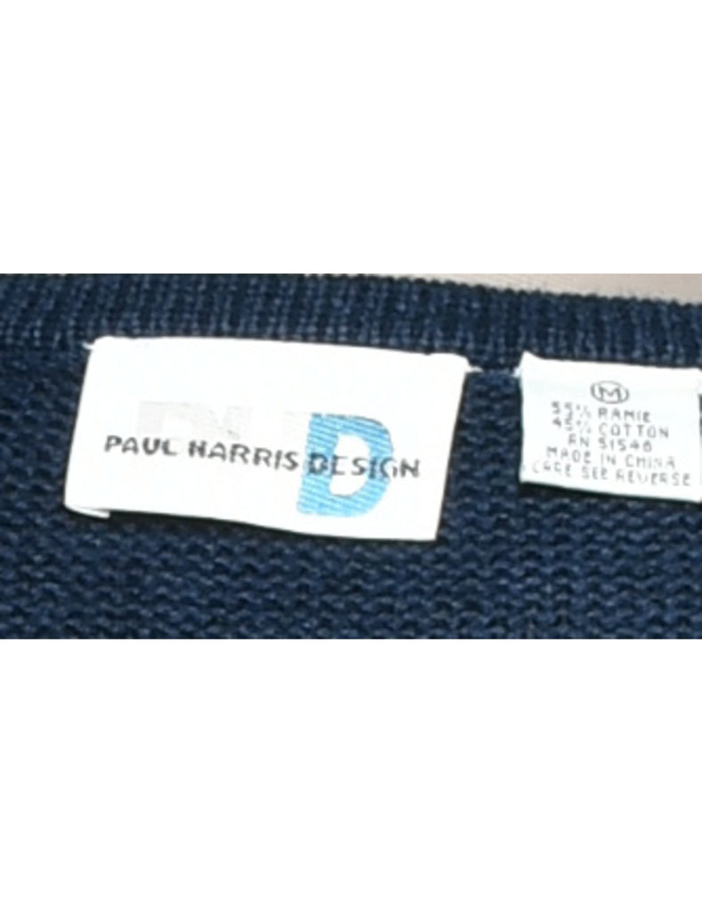 Checked Cardigan - M