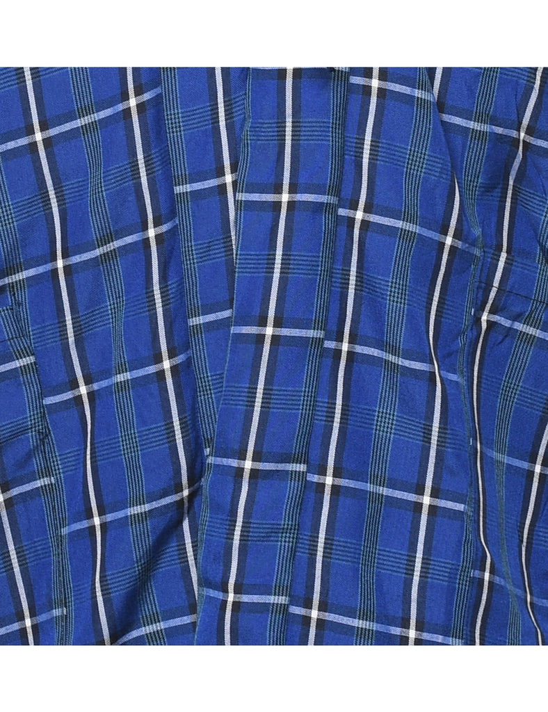 Checked Cropped Kimono - L