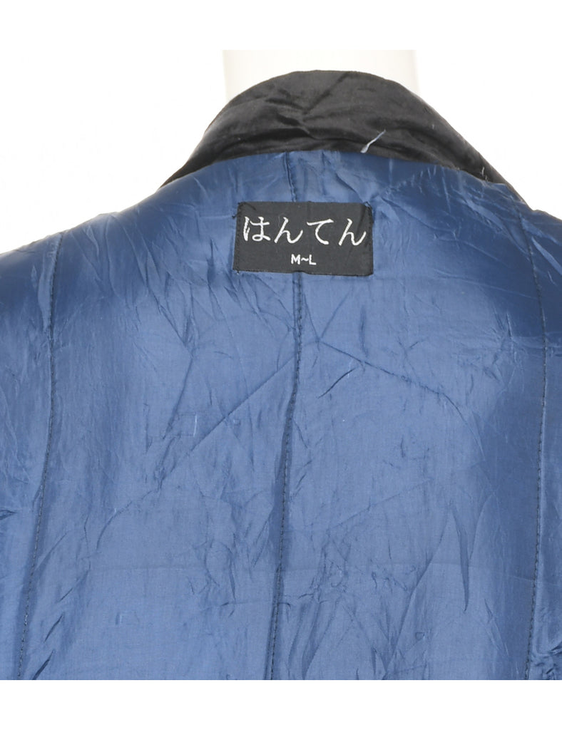 Checked Cropped Kimono - L