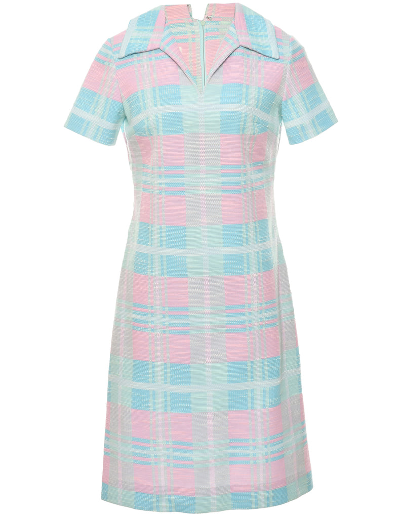 Checked Dress - M