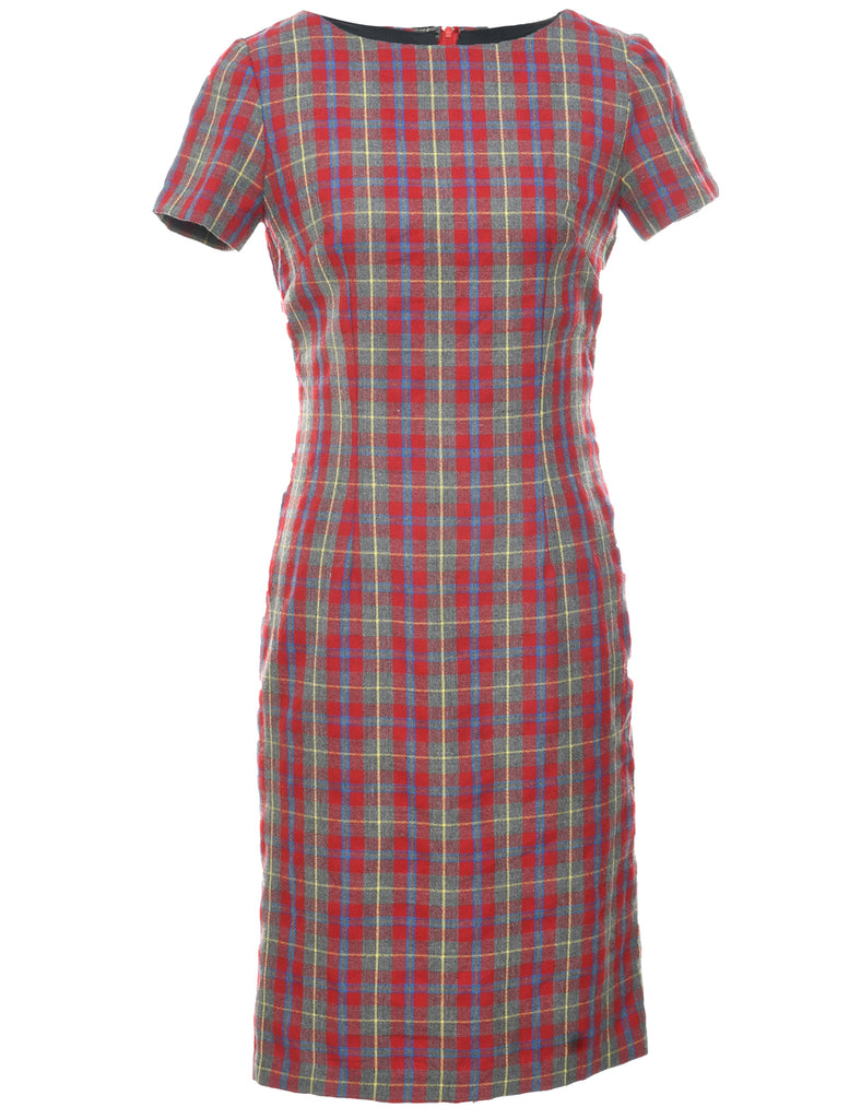 Checked Dress - S