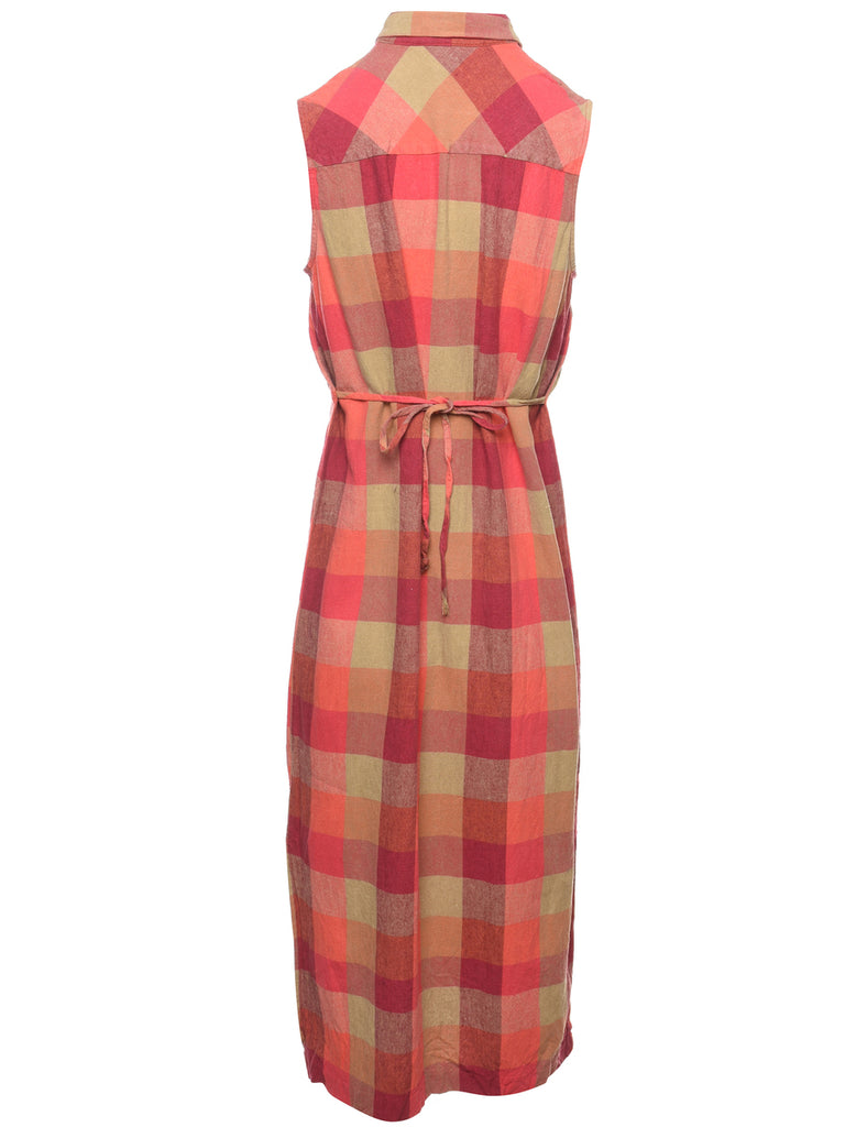 Checked Dress - M