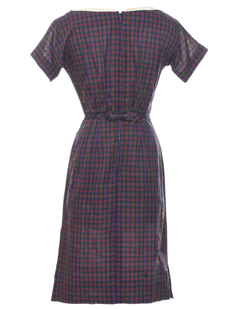Checked Dress - S