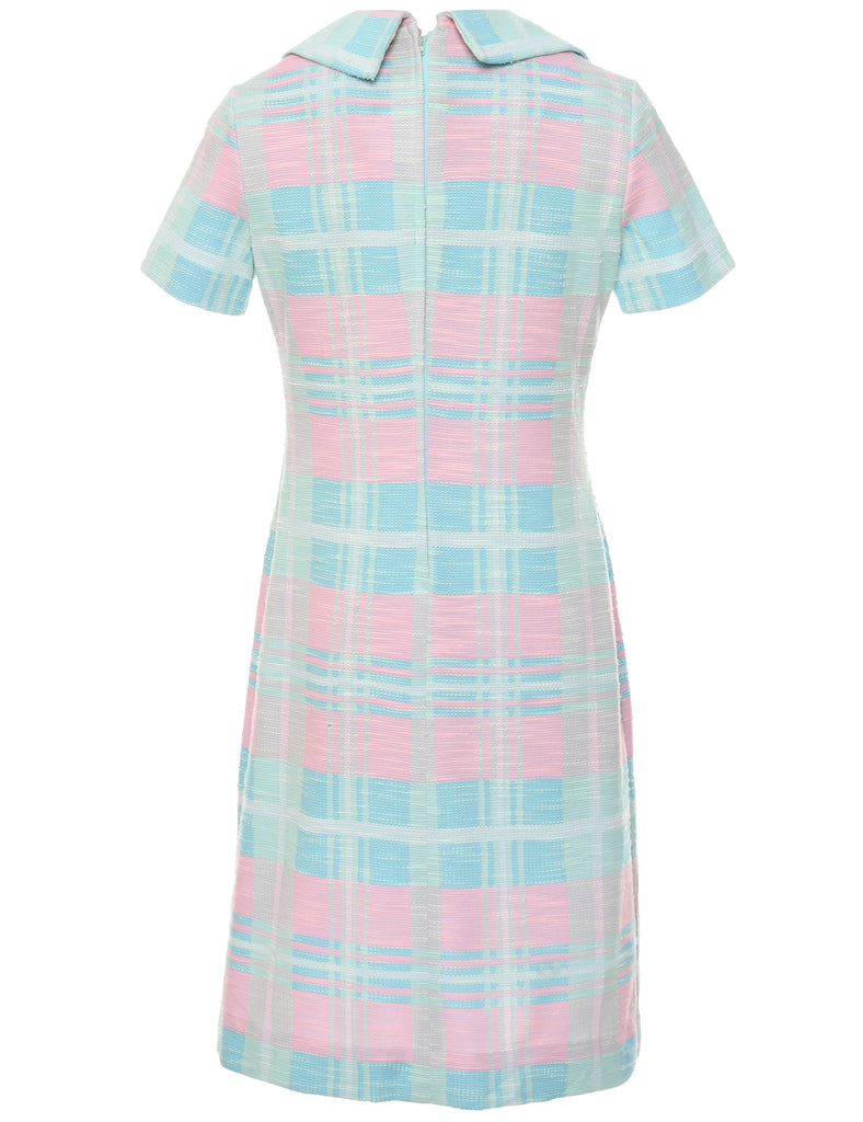 Checked Dress - M