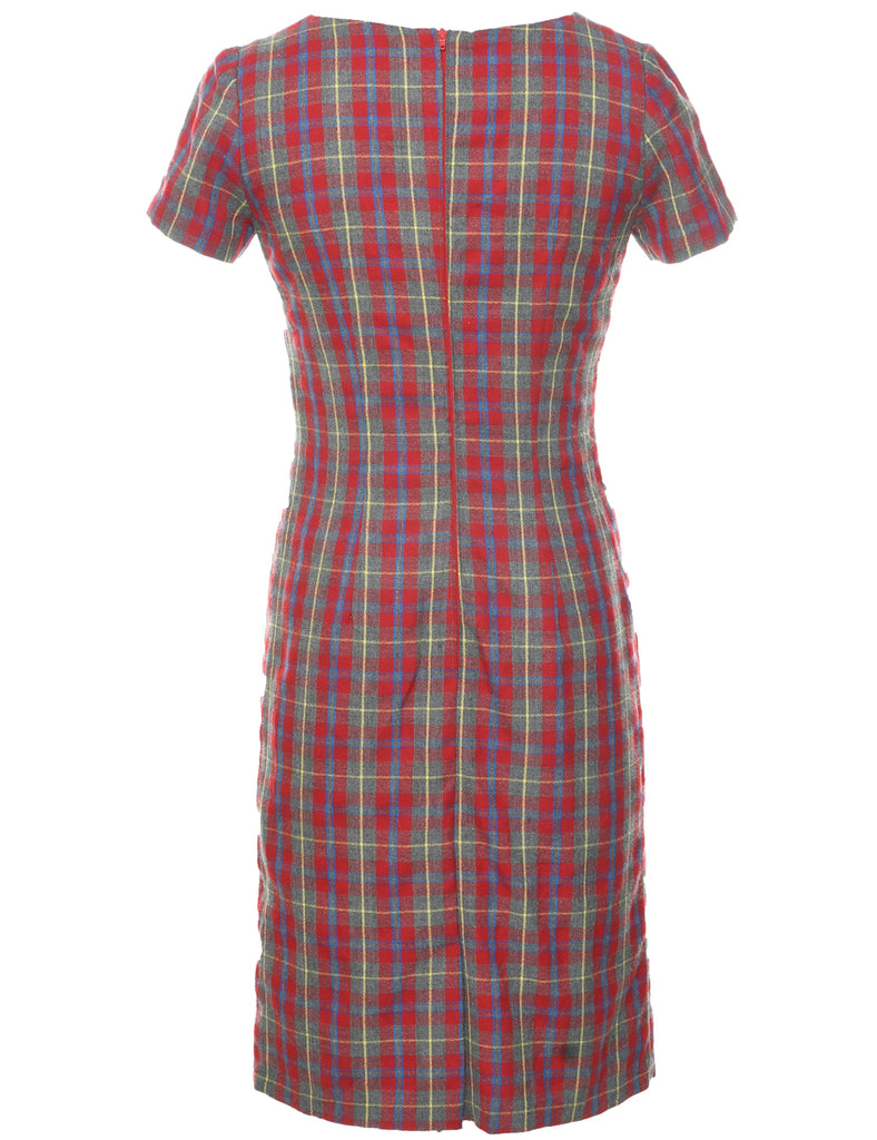 Checked Dress - S