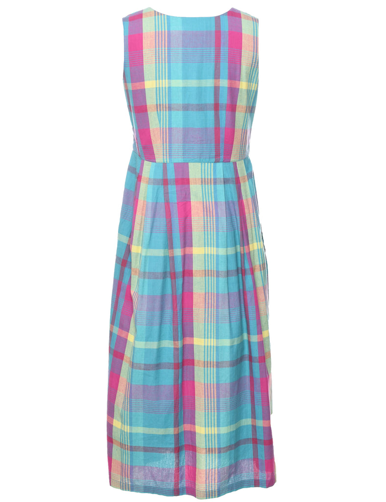 Checked Dress - M