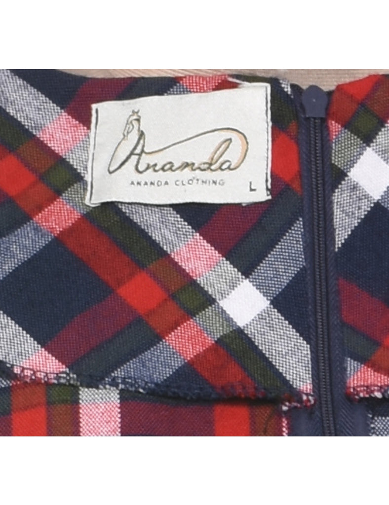 Checked Dress - L