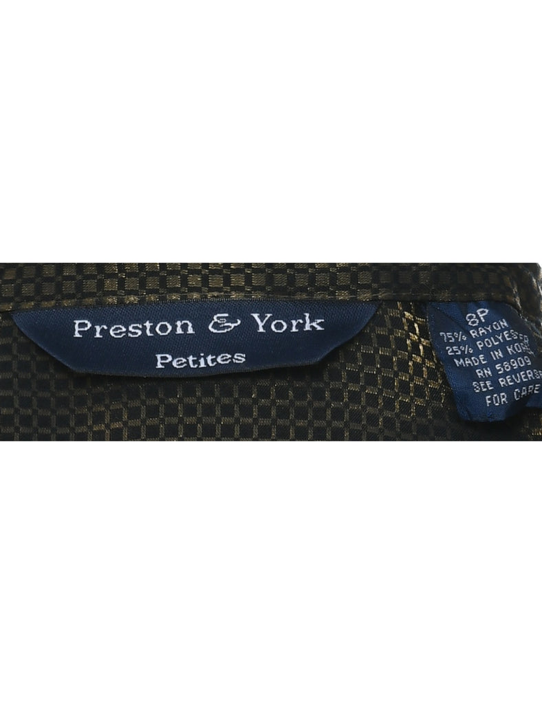 Checked Evening Shirt - M