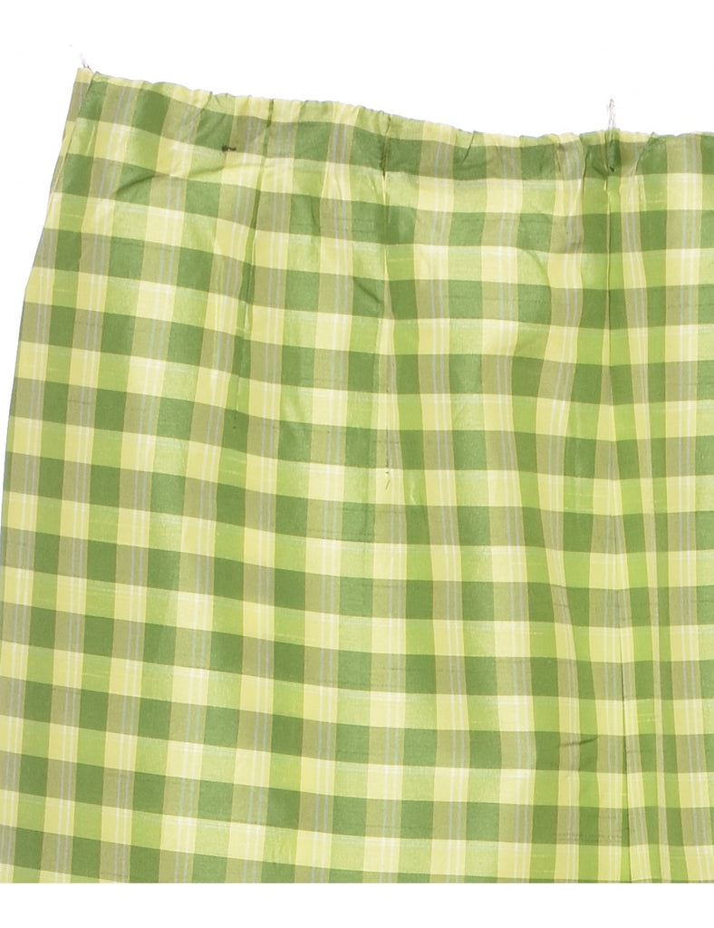Checked Green Trousers - W34 L28