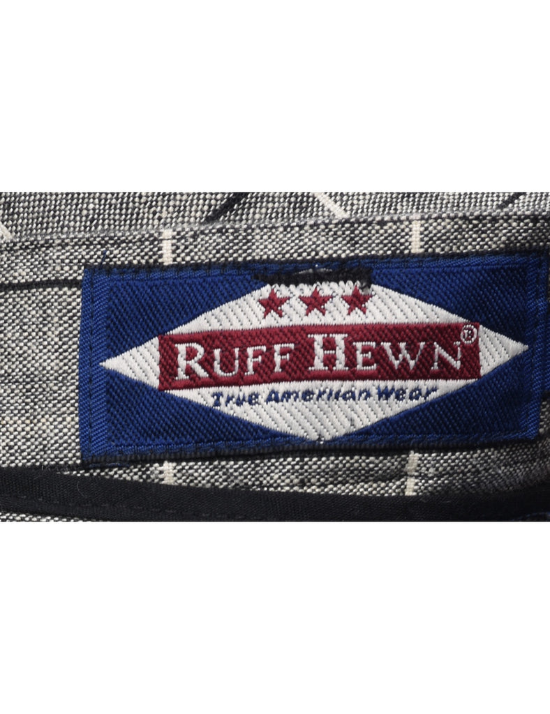 Checked Grey Trousers - W33 L30