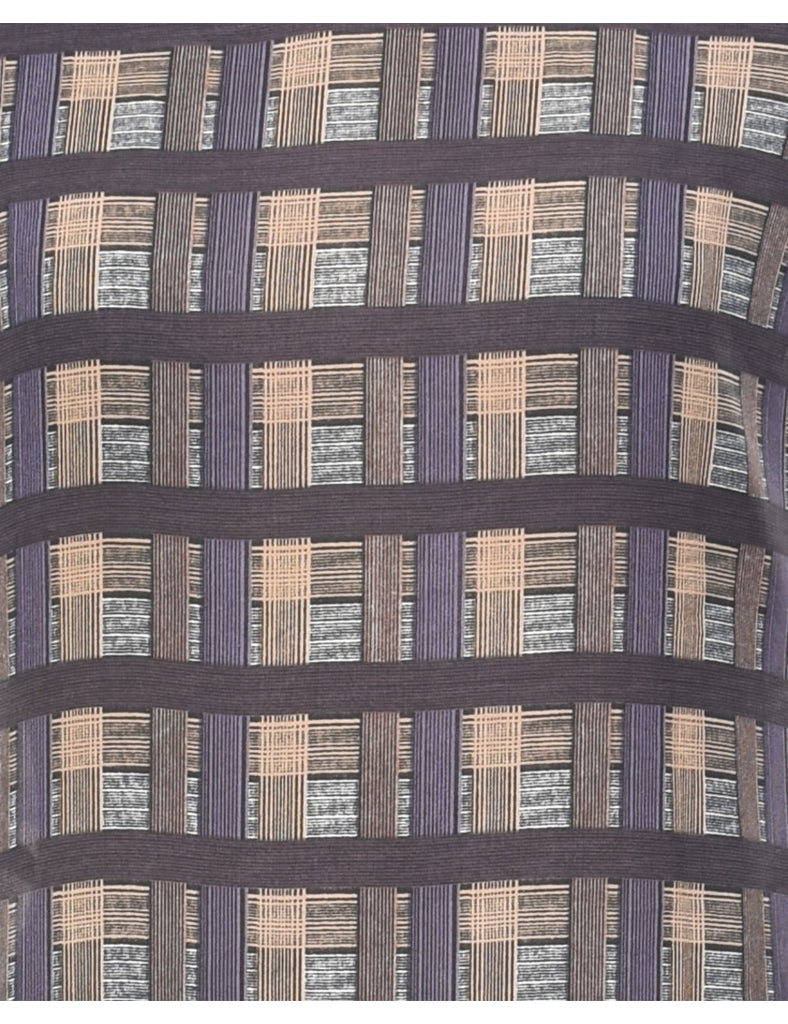 Checked Maxi Dress - S