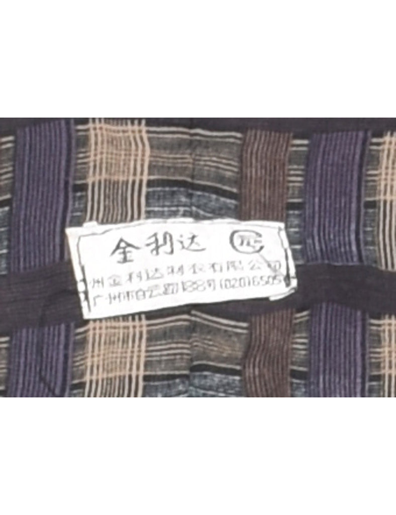 Checked Maxi Dress - S