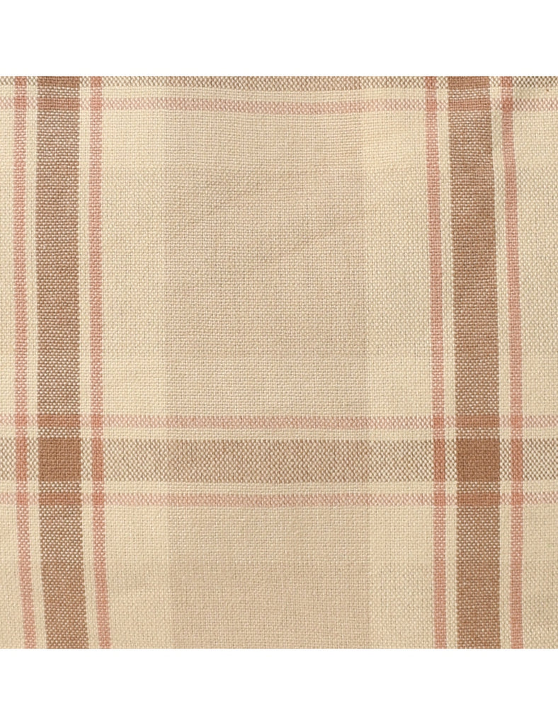 Checked Pattern Handbag - M